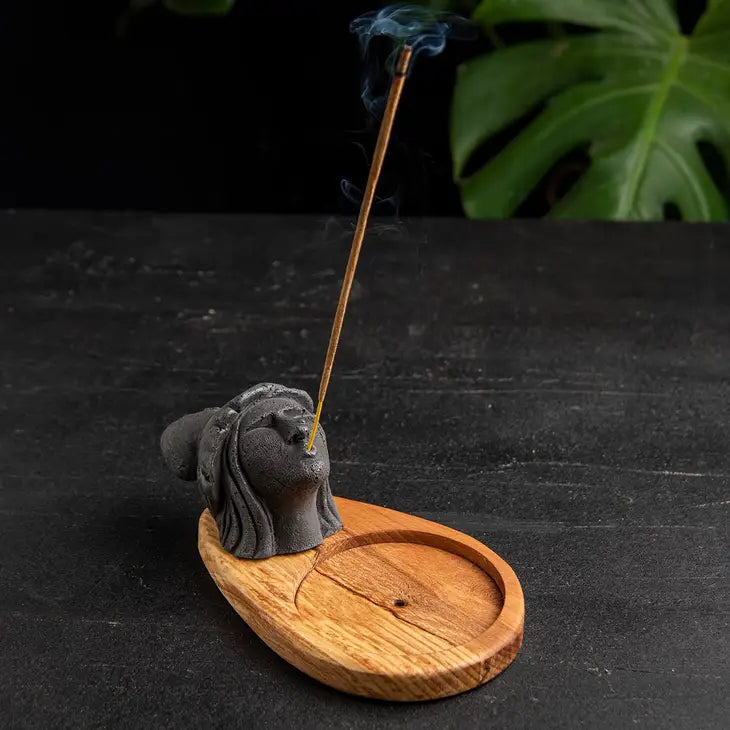 Gray Witch Incense Holder