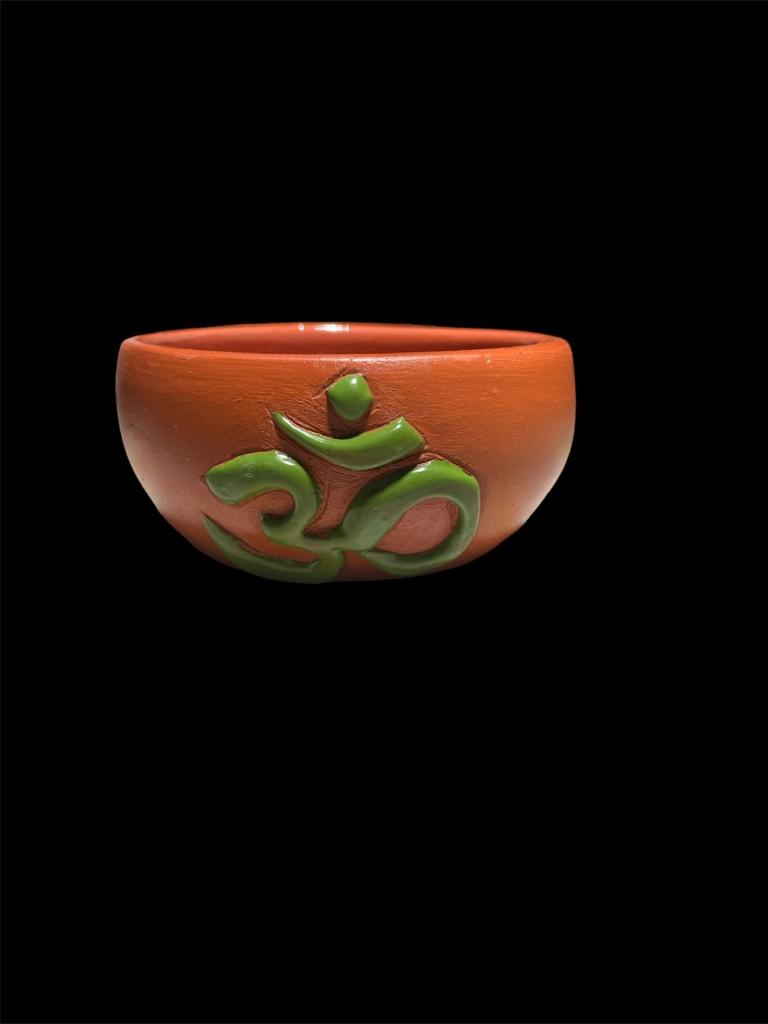 Incense Holder Om Green