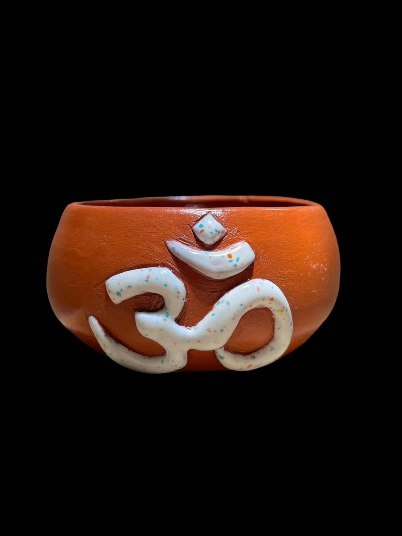 Incense Holder Om White