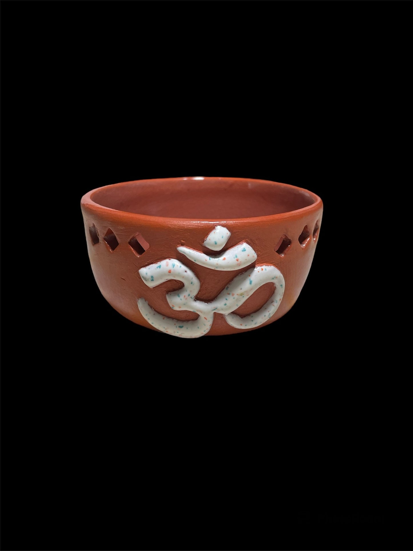 Smudge Burner Om White