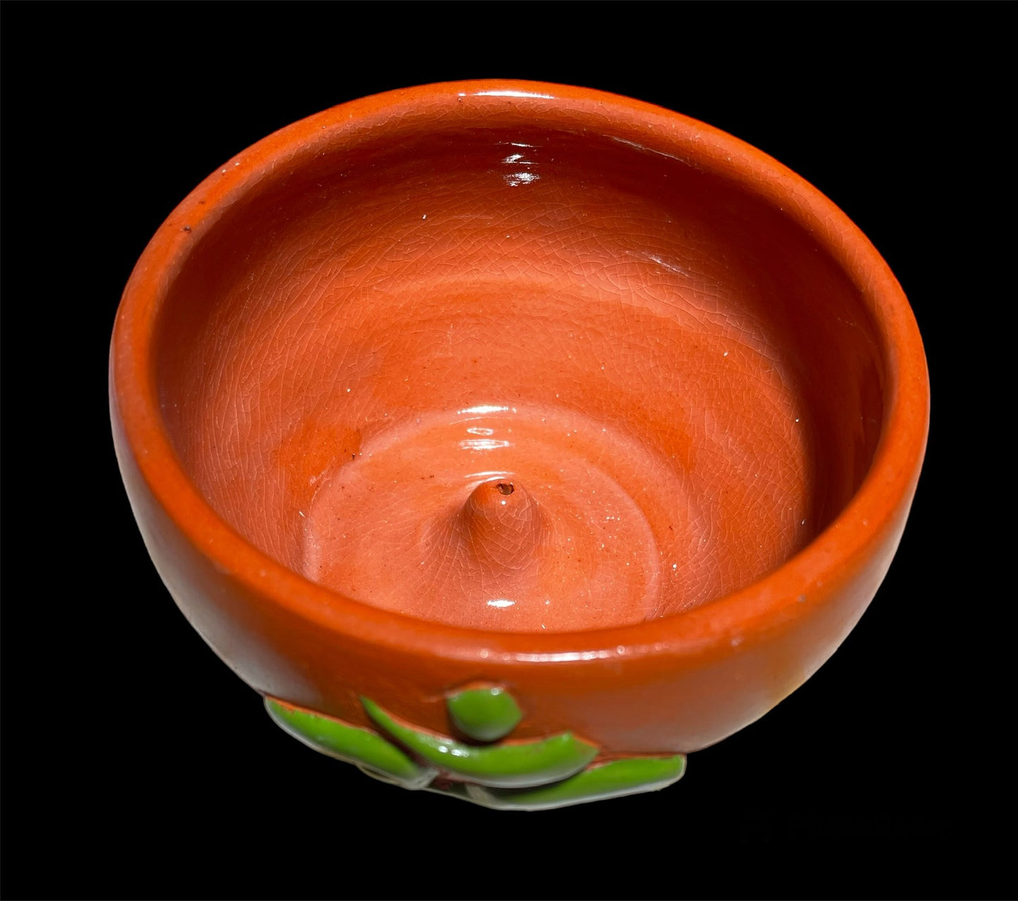 Incense Holder Om Green