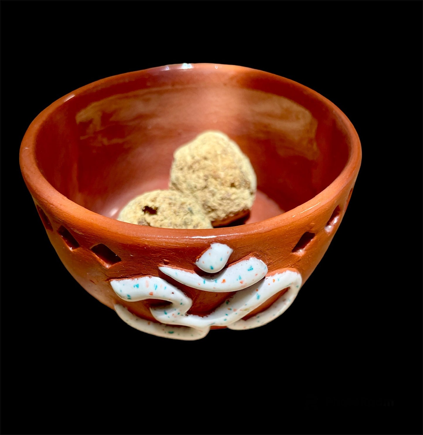 Smudge Burner Om White