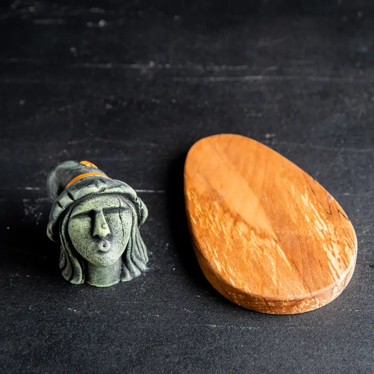 Green Witch Incense Holder