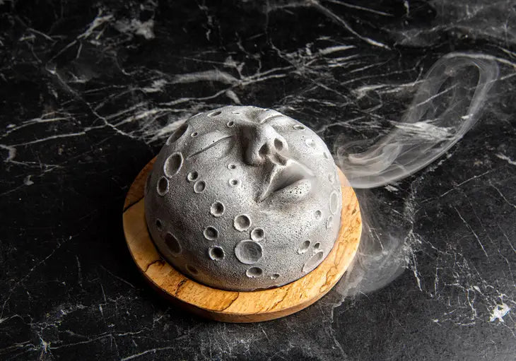Moon Face Incense Burner