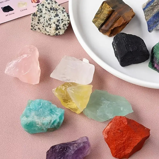 12PCS Healing Crystal Stones Set