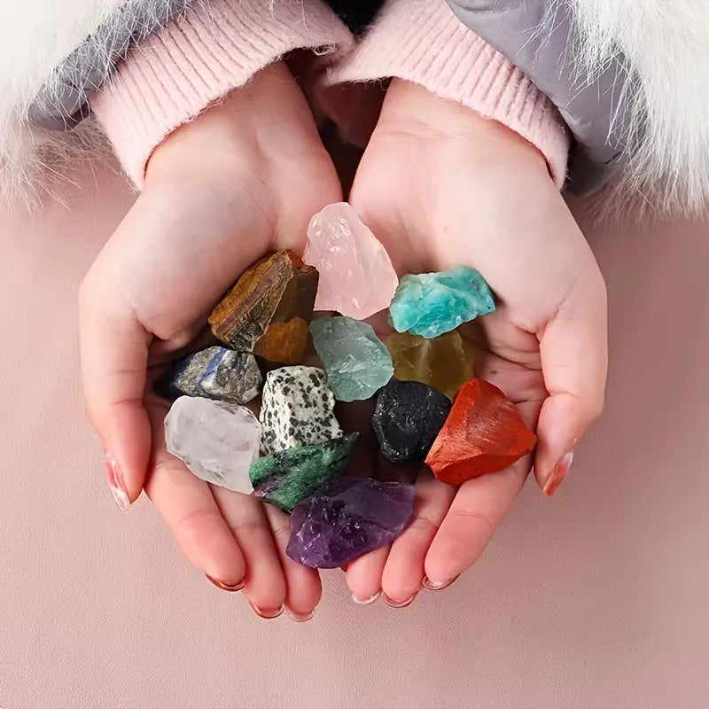 12PCS Healing Crystal Stones Set