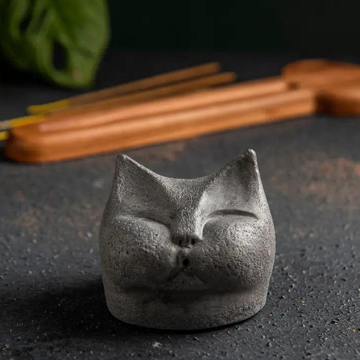 He Cat Incense Holder