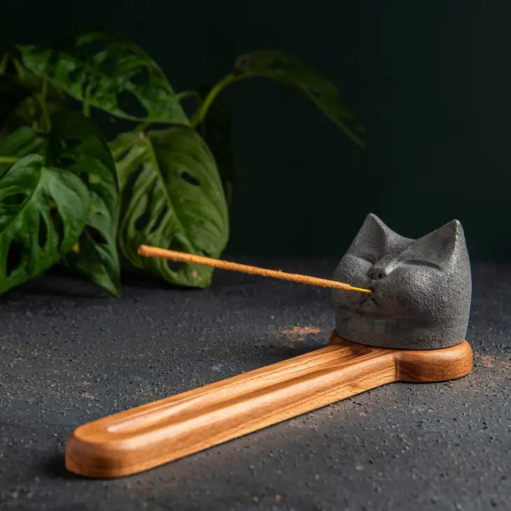 He Cat Incense Holder